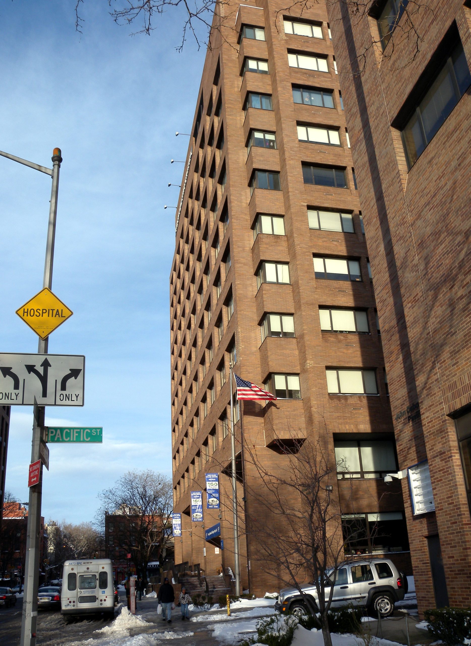 The former Long Island College Hospital site at Hicks and Pacific Streets, Cobble Hill, Brooklyn