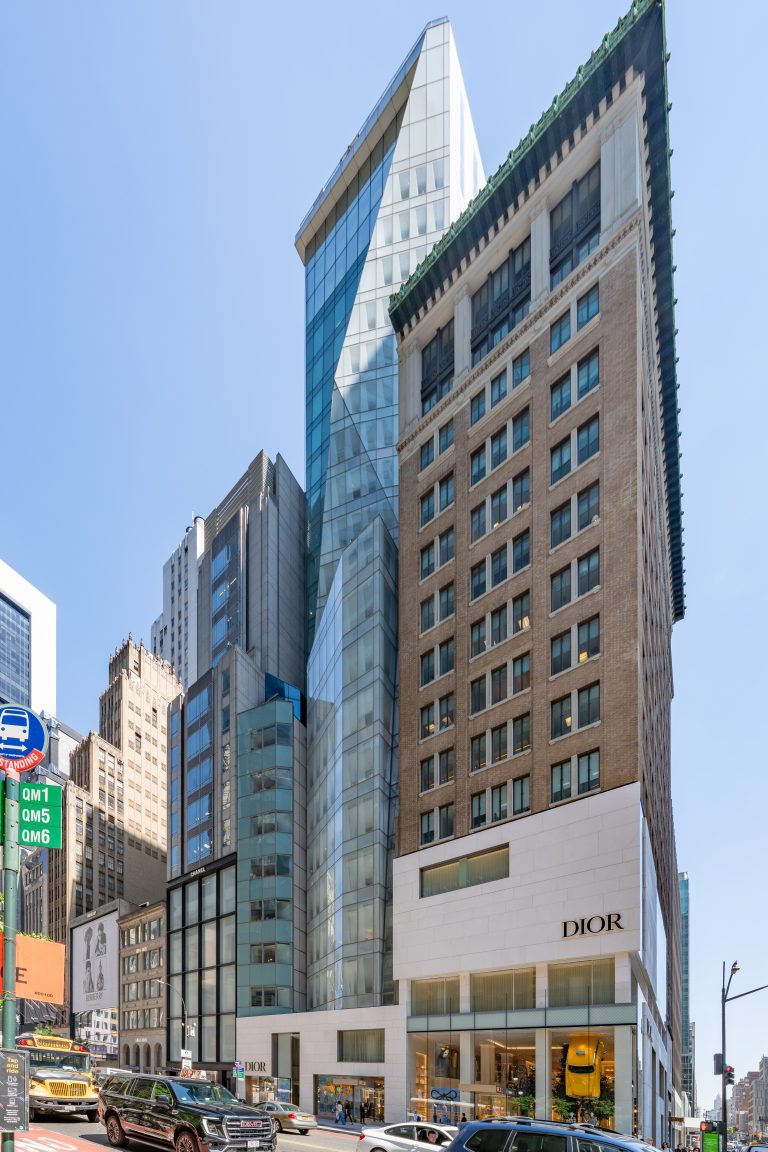 The LVMH Tower at 19 East 57th Street, Manhattan, designed by Christian de Portzamparc